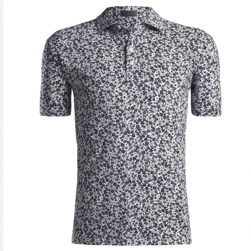 G/Fore Mini Floral Tech Jersey Polo